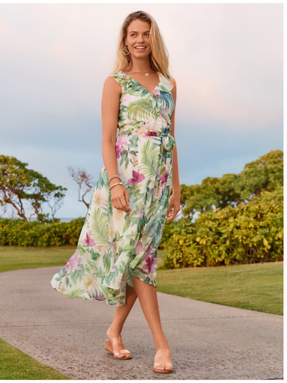 NWT Tommy Bahama Tropical Bliss Printed Maxi Dress